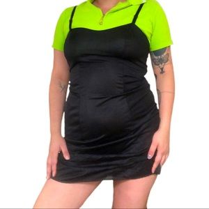 Vintage black dress lingerie slip ✨